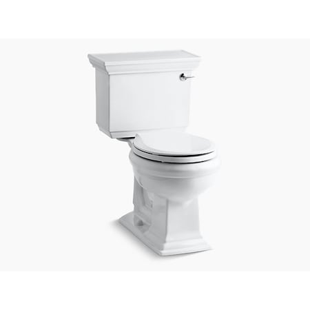 Kohler Elongated 1.28 GPF Chair Height Toilet W/ Right-Hand Trip Lever, 1.28 gpf, White 3933-RA-0